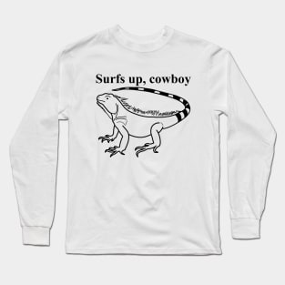 Surfing Lizard Long Sleeve T-Shirt